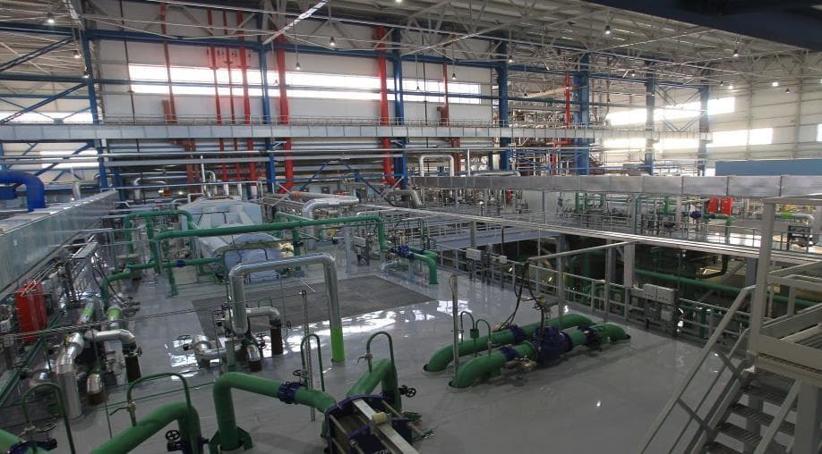 Obra de la Central Eléctrica de Kazán-2 en construcción