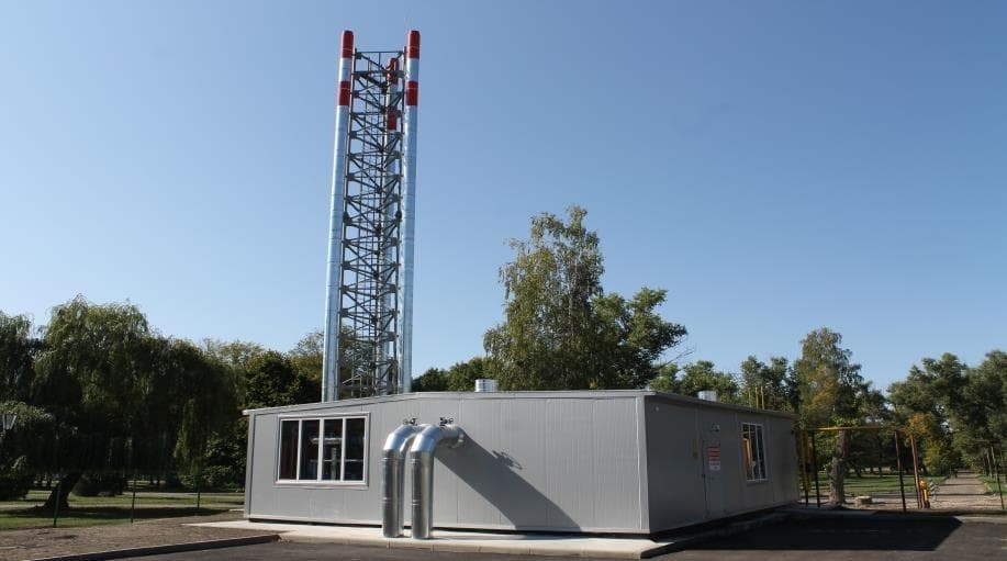 Central térmica modular en Kotovsk, vista exterior